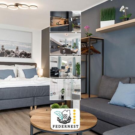 Federnest - Luxus-Studio - Kingsize Boxspringbett - Home-Office Mit Monitor Und Drucker - 11 Min Hbf Duisburg Exterior foto