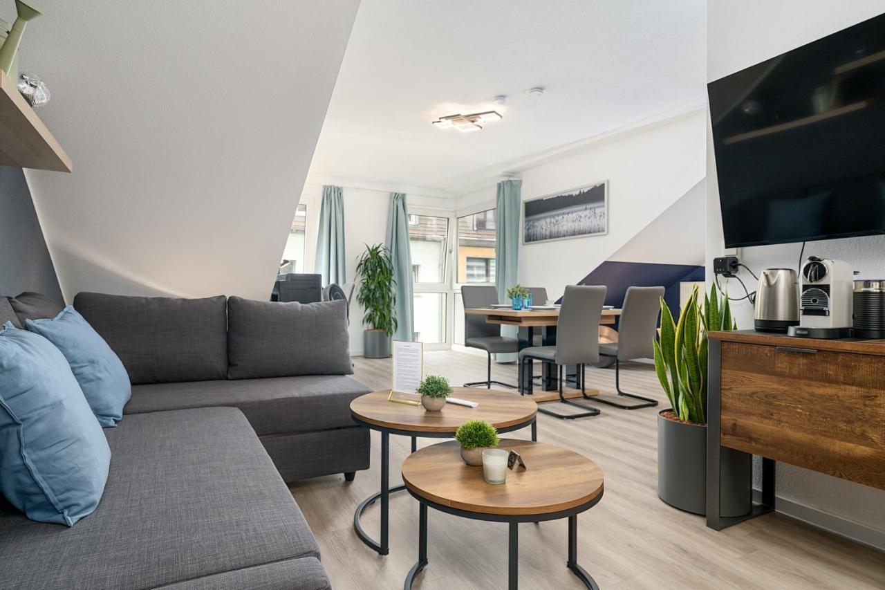 Federnest - Luxus-Studio - Kingsize Boxspringbett - Home-Office Mit Monitor Und Drucker - 11 Min Hbf Duisburg Exterior foto