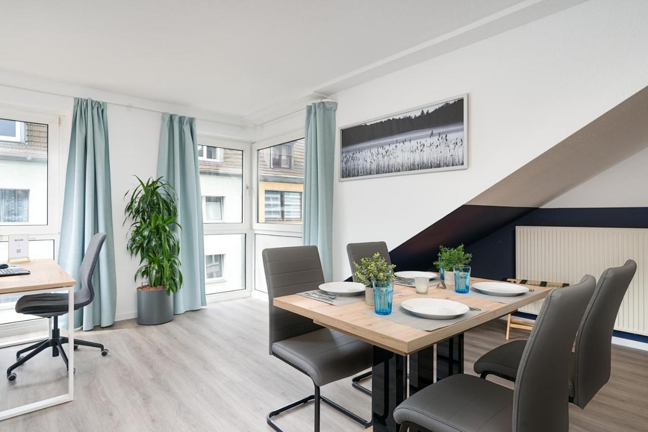 Federnest - Luxus-Studio - Kingsize Boxspringbett - Home-Office Mit Monitor Und Drucker - 11 Min Hbf Duisburg Exterior foto