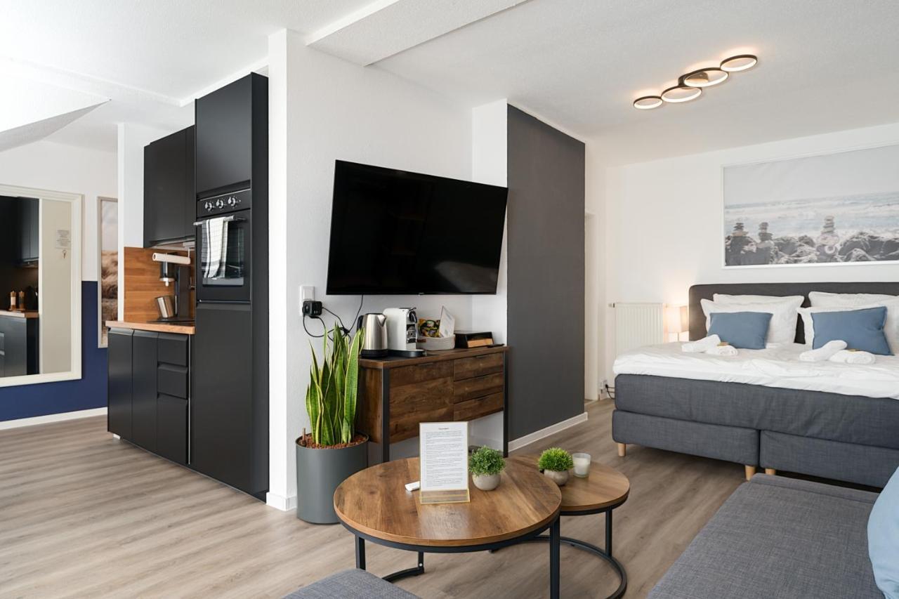 Federnest - Luxus-Studio - Kingsize Boxspringbett - Home-Office Mit Monitor Und Drucker - 11 Min Hbf Duisburg Exterior foto