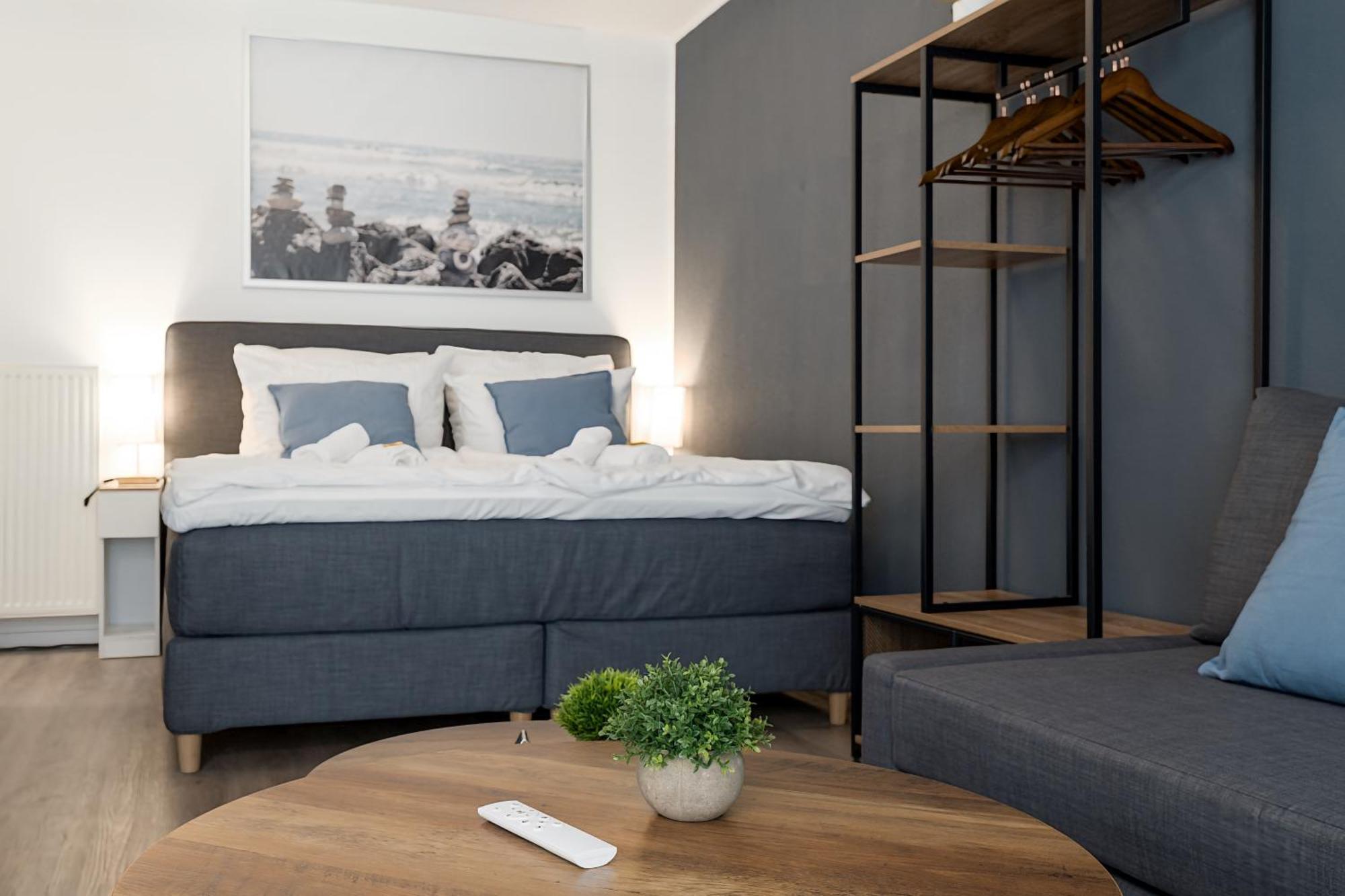 Federnest - Luxus-Studio - Kingsize Boxspringbett - Home-Office Mit Monitor Und Drucker - 11 Min Hbf Duisburg Exterior foto